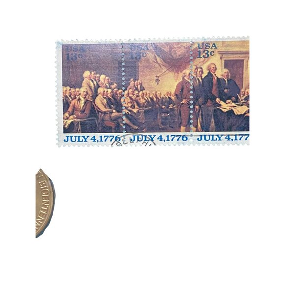 1976 Bicentennial First Day Cover With Commemorative Medal & 13¢ Stamps - Picture 6 of 15